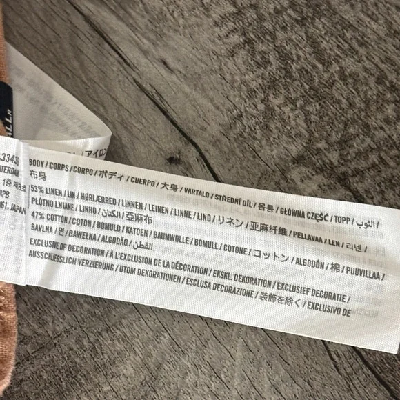 Abercrombie NEW Linen-Blend Sloane Wide Leg Pants Womens XS Reg Quiet Luxury - Picture 8 of 9